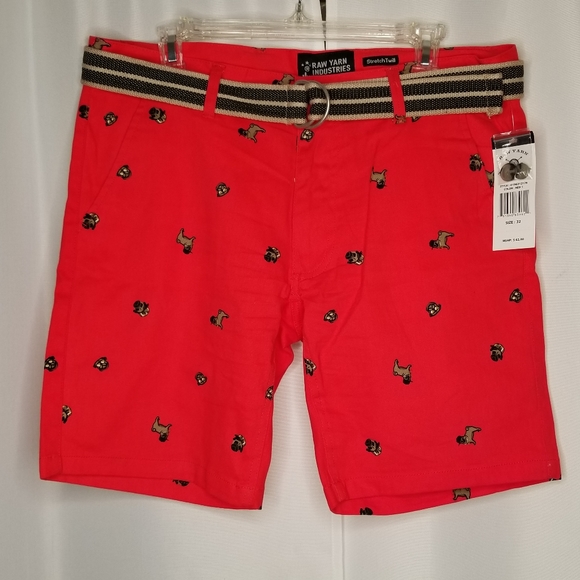 raw yarn industries Other - RAW YARN INDUSTRIES Belted Shorts Sz 32